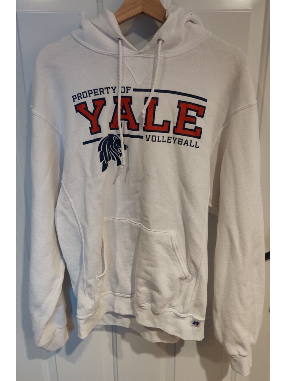 Russell Athletic University of Yale Volleyball Hoodie Pullover Men's Medium M
